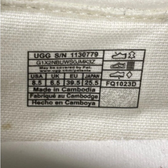 UGG White Slip-On Sneakers - Picture 4 of 4